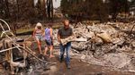 Foto: Permukiman di Washington Tinggal Reruntuhan Usai Kebakaran Hutan