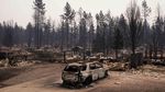 Foto: Permukiman di Washington Tinggal Reruntuhan Usai Kebakaran Hutan