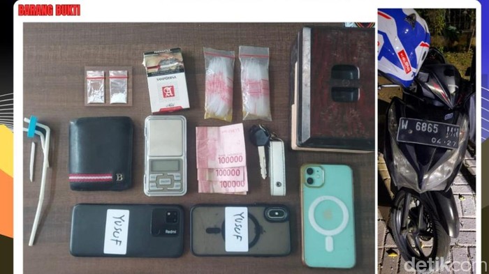 Barang bukti oknum pegawai Dishub Gresik edarkan sabu