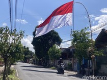 Video: Sambut Kemerdekaan, Pemuda Bali Kibarkan Bendera Indonesia Raksasa