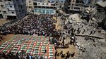 Duka Mendalam di Gaza, 112 Anggota Satu Keluarga Dimakamkan Bersama