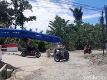 Viral Jembatan Baru Diresmikan Bupati di Deli Serdang Amblas, Begini Faktanya