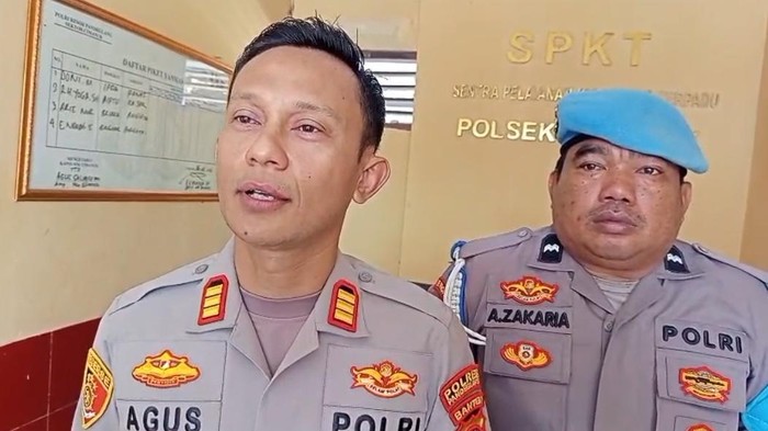 Kapolsek Cimanuk, AKP Agus Salim (Aris/detik)