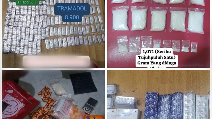 Polsek Kembangan menangkap dua pengedar narkoba, menyita ribuan tramadol hingga vape etomidate dan sabu