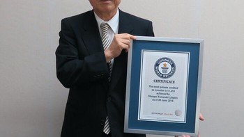 Jumlah paten terbanyak yang mencantumkan seseorang sebagai penemu adalah 20.120, yang dicapai oleh Shunpei Yamazaki (Jepang) per 31 Maret 2025. Foto: kyodonews via Bored Panda