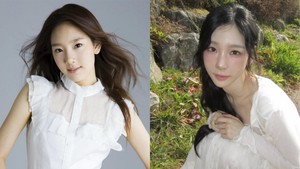 Begini foto Taeyeon pas debut dipajang bersebelahan dengan potretnya saat ini. (Foto: dok. SMTOWN/Instagram)