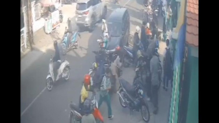 Tangkap layar video kecelakaan di Bandar Lampung