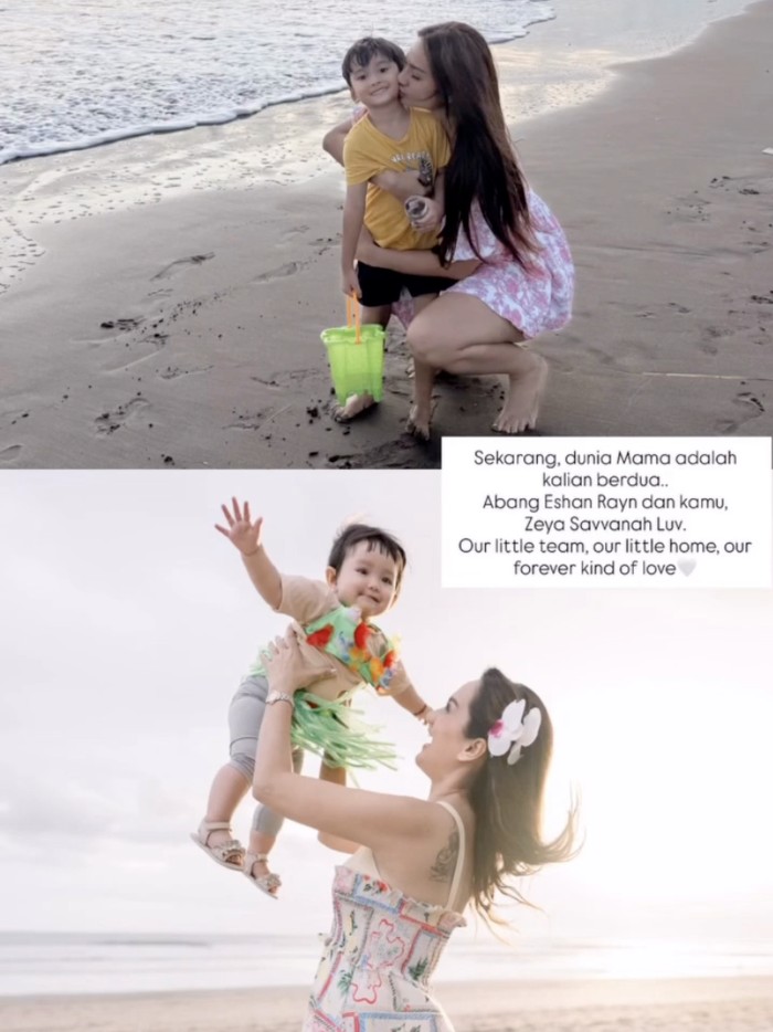 Tengku Dewi dan Andrew Andika rayakan  ultah anak terpisah.