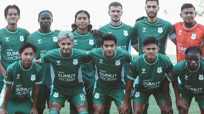 3 dari 4 pemain asing PSMS Medan yang dicoret saat menjadi starter di Piala Presiden 2026 (Instagram PSMS Medan)