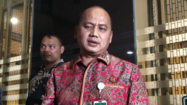 Kapuspenkum Kejagung, Anang Supriatna, di Gedung Utama Kejagung, Kebayoran Baru, Jakarta Selatan, Jumat (7/8/2026).