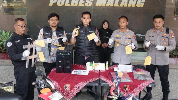 Konferensi pers Polres Malang (dok. Istimewa)