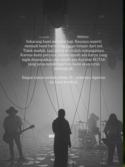 Kotak keluar dari label.