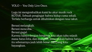 YOLO-You Only Live Once, membawa KOTAK kembali ke akar musik rock. YOLO menjadi karya terbaru dari KOTAK yang bakal dirilis pada 10 Agustus 2026. Foto: Instagram @tantrisyalindri