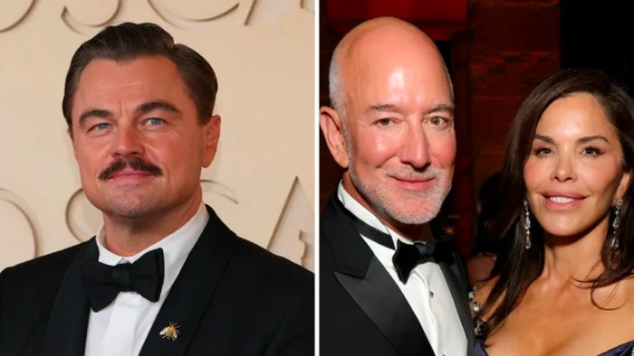 Leonardo DiCaprio, Jeff Bezos, Lauren Sánchez Bezos