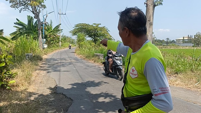 Lokasi begal di Jalan Desa Pikatan, Kecamatan Gending, Kabupaten Probolinggo