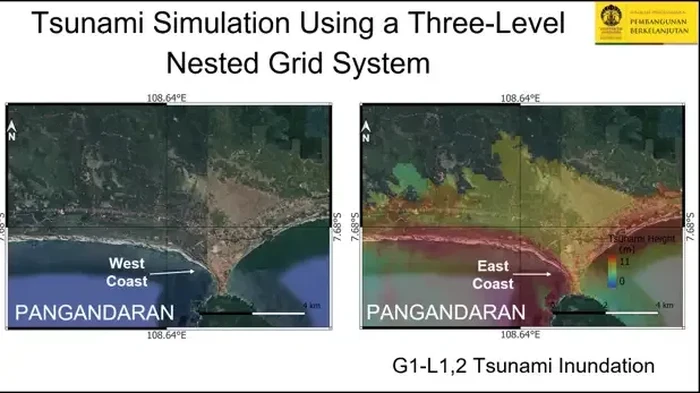 Paparan peneliti Pusat Riset Laut Dalam  (PRLD) BRIN, Wiko Setyonegoro tentang Tsunami Pangandaran 2006