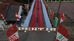 Semarak Kemerdekaan, Warga Bentangkan Bendera Merah Putih 500 Meter