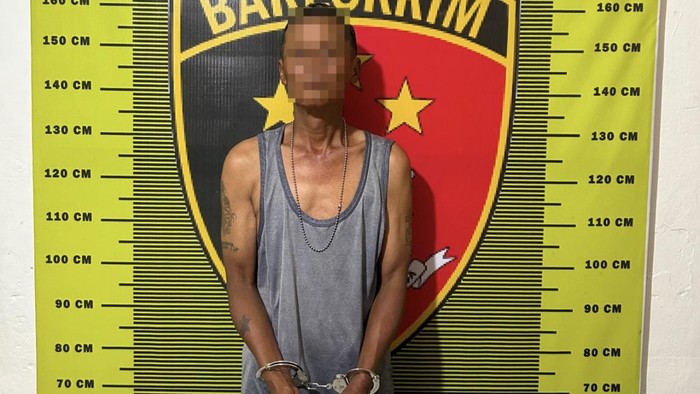 Pelaku pembunuhan abang kandung di Tapsel, GS (53) usai ditangkap