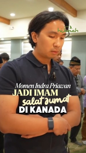Video: Suami Nikita Willy Jadi Imam Salat Jumat di Kanada