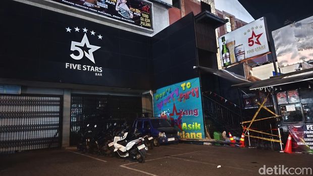 Suasana Five Stars Club, Denpasar sehari pascapenggerebekan Dirtipidnarkoba Bareskrim Polri, Jumat (7/8/2026). Suasana Five Stars Club, Denpasar sehari pascapenggerebekan Dirtipidnarkoba Bareskrim Polri, Jumat (7/8/2026).