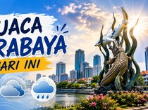 Cuaca Surabaya Hari Ini Cerah tapi Suhu Tembus 33 Derajat Celsius