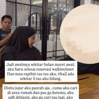 Insiden pencurian tersebut terungkap ketika Tasyi berniat merapikan tasnya di dalam walk-in-closet yang baru selesai direnovasi pada awal Maret 2026. Ia menyadari ada lima tas branded miliknya yang hilang, namun tak ingin mengambil pusing dan memilih bersikap ikhlas. Foto: dok. Instagram @tasyiiathasyia