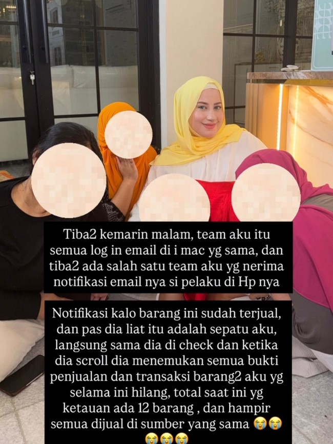Suami Tasyi, Syech Zaki Alatas turut mendampinginya saat meminta klarifikasi kepada pelaku. Setelah ditunjukkan bukti-bukti penjualan tas bernilai miliaran rupiah yang ia jual tanpa izin, karyawan tersebut akhirnya mengaku sudah mencuri lebih dari 12 tas branded milik Tasyi. Bahkan memfitnah karyawan lain melakukannya. Foto: dok. Instagram @tasyiiathasyia