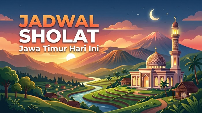 Jadwal sholat Jawa Timur hari ini.