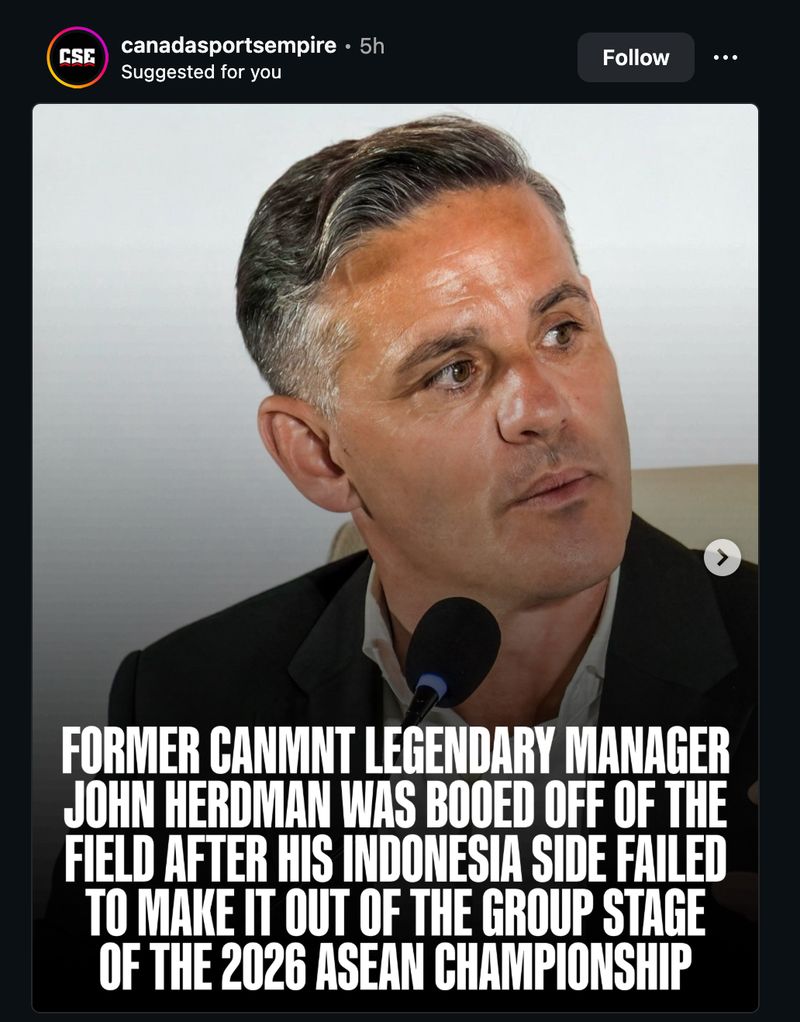 John Herdman John Herdman mendapat sorotan.
