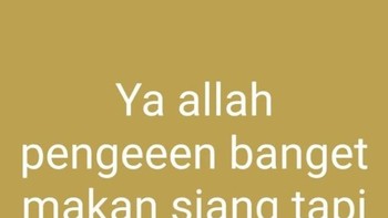 Makan siang sudah malam. Dilema terbesar manusia: pengen makan siang, tapi lihat jam ternyata kesempatan itu sudah berlalu. Foto: via X.com