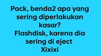 Flashdisk sering di-eject. Flashdisk ternyata punya kehidupan yang keras. Baru numpang sebentar, sudah disuruh keluar. Untung nggak baper. Foto: via X.com