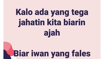 Biar Iwan yang fales. Kalau ada yang jahat, tidak perlu dibalas. Biar Iwan yang fales. Joke bapak-bapak sudah mulai merambah dunia musik. Foto: via X.com
