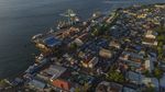 Melihat Padatnya Permukiman Kota Ternate dari Udara