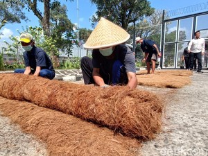 Napi Lapas Purwokerto Sulap Sabut Kelapa Jadi Coco Sheet, Diekspor ke China