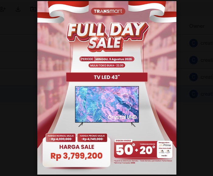 Transmart Full Day Sale