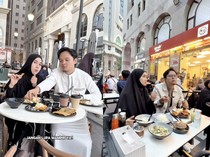 Anisa Rahma dan Suami Kulineran di Madinah, Cicip Makanan Indonesia