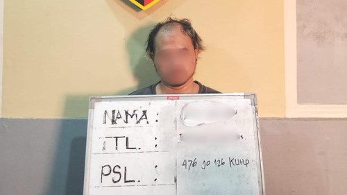 AR, pelaku pencurian di minimarket Jalan Anyelir, Denpasar. (Dok. Polresta Denpasar)