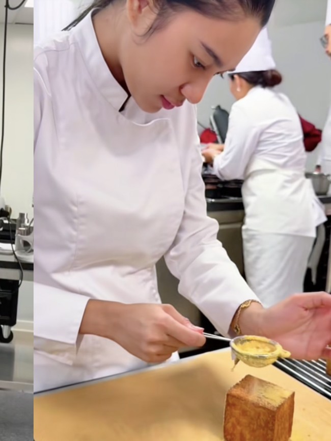 Seru! Azizah Salsha Ikut Kelas Baking di Sekolah Kuliner Legendaris Prancis