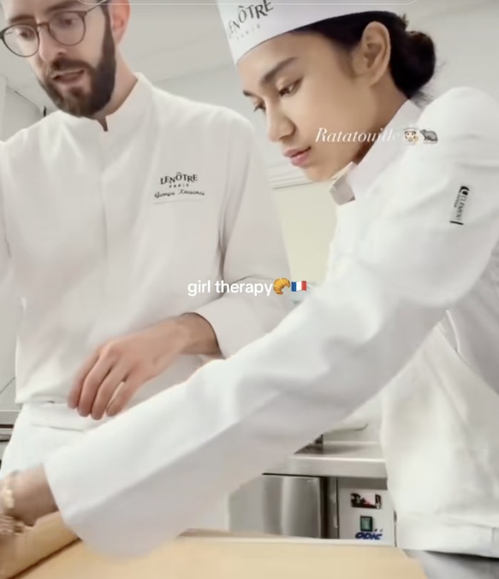 Azizah Salsha Ikut Kelas Baking di Sekolah Kuliner Legendaris Prancis