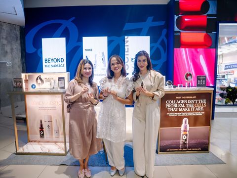 dr. Cynthia Ayu (kiri), Direktur PT Mirai Group Japan Andina (tengah) dan dr. Vera, M. Biomed (AAM) di acara Beauty Talks, memperkenalkan rangkaian skincare dari brand Majestic Cosme.