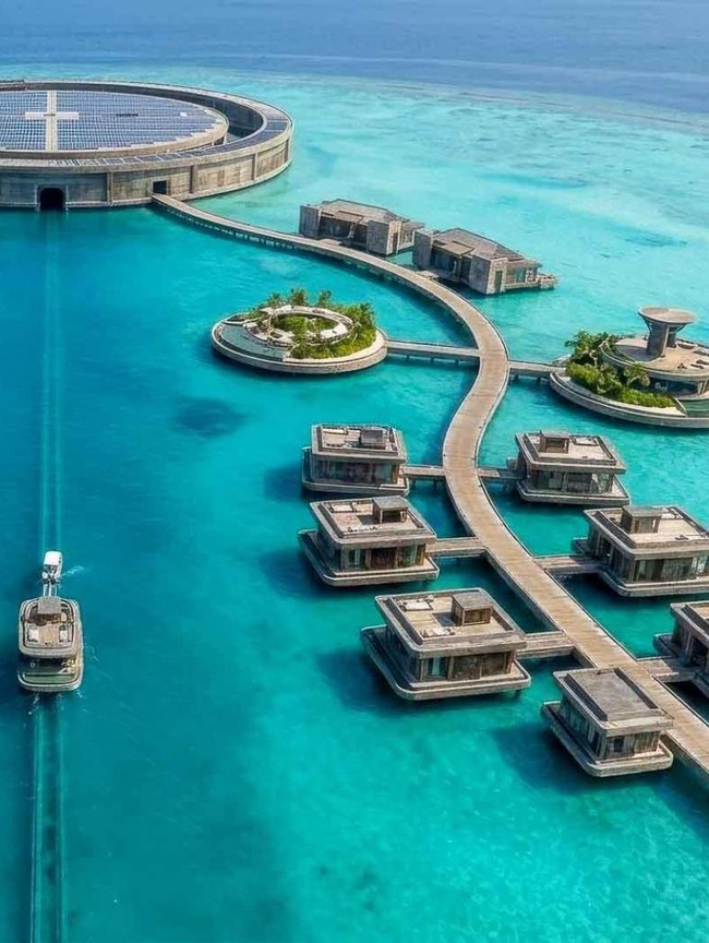 Foto: Desain Pulau Anti-Kiamat di Maladewa yang Diklaim Tahan Gempa