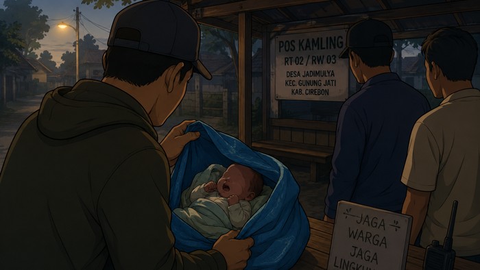 Ilustrasi penemuan bayi