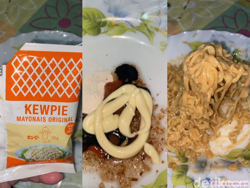 Racikan Indomie goreng campur mayones Hokben