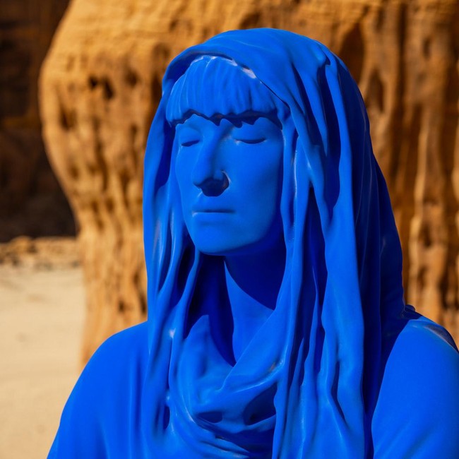 Patung Biru di Al Ula Arab Saudi yang Dituding Berhala