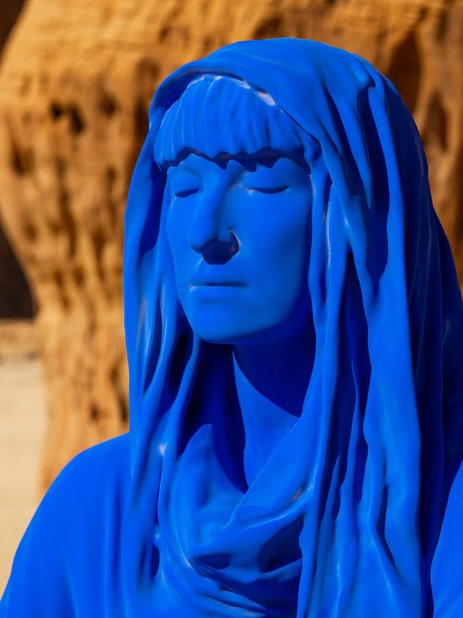 Patung Biru di Al Ula Arab Saudi yang Dituding Berhala