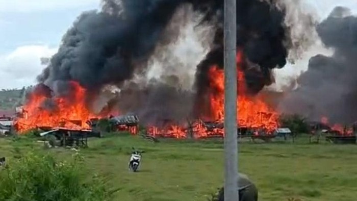 Kebakaran di Kampung Jeget Ayu, Kecamatan Jagong Jeget, Aceh Tengah
