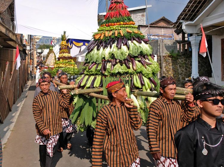 Kirab Hasil Bumi Warnai Festival Lembutan di Lereng Gunung Sindoro
