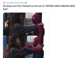 Meme Tom Holland dan Zendaya Mandi Uang, Film Laris Manis