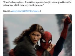 Meme Tom Holland dan Zendaya Mandi Uang, Film Laris Manis
