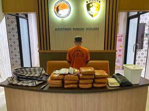 Polisi Gagalkan Peredaran Ganja 12,8 Kg di Pangkalpinang